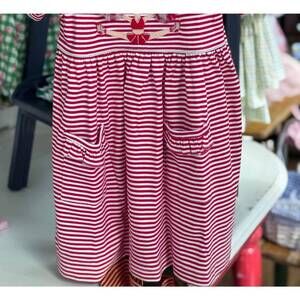 NEW SQUIGGLES girls cheerleader dress in crimson